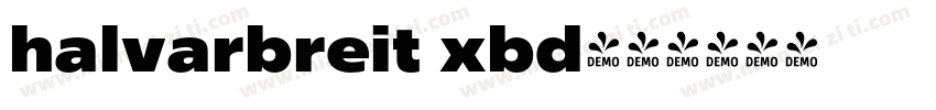 halvarbreit xbd字体转换